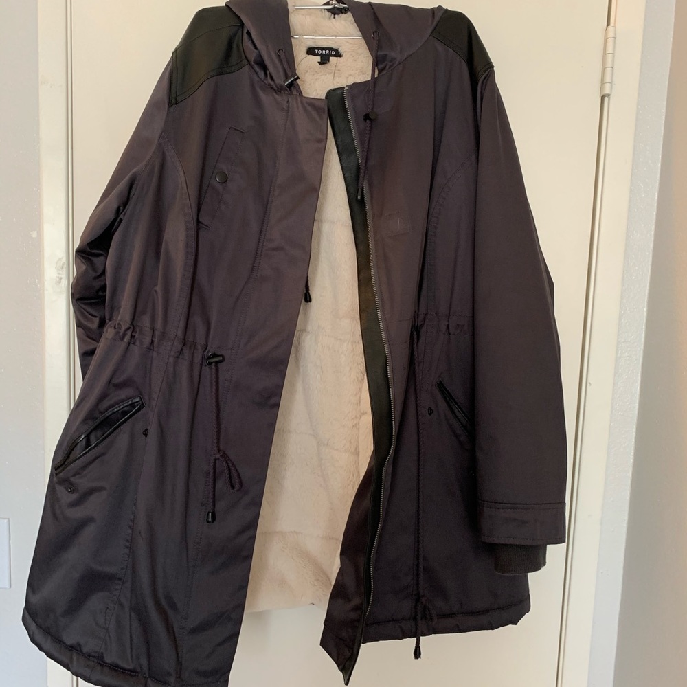 Super furry  warm torrid jacket